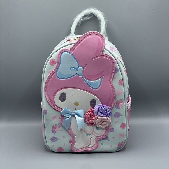 My Melody Mini Backpack Pastel Roses Her Universe Sanrio NEW - Picture 2 of 7